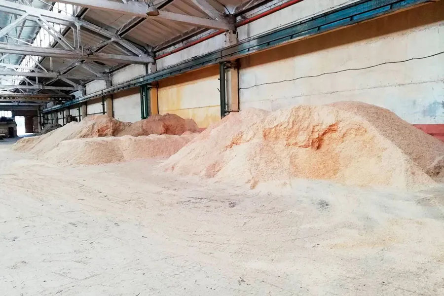 Производство древесной муки в Коломне